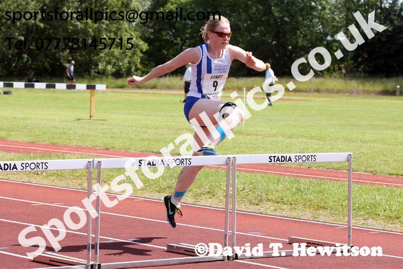 Womens 300 metres hurdles, 2019 NEMA Track and Field Champs, Monkton. Photo:  David T. Hewitson/Sports for All Pics